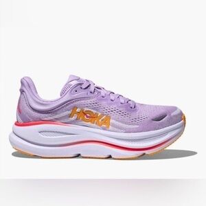 Hoka Purple and Orange Sneakers with Maximalist Cushioning
